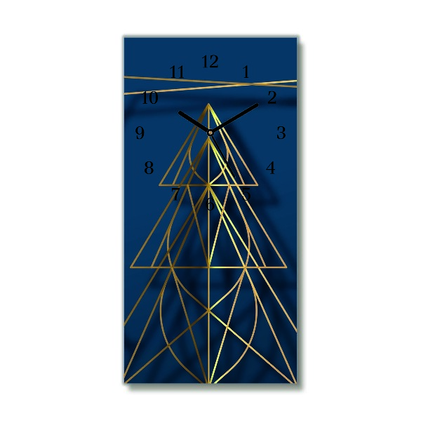 Glasuhr Vertikal Weihnachten Weihnachtsbaum