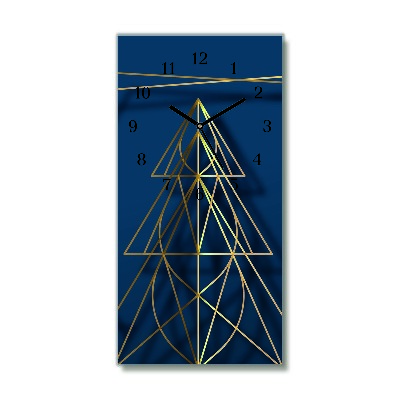 Glasuhr Vertikal Weihnachten Weihnachtsbaum