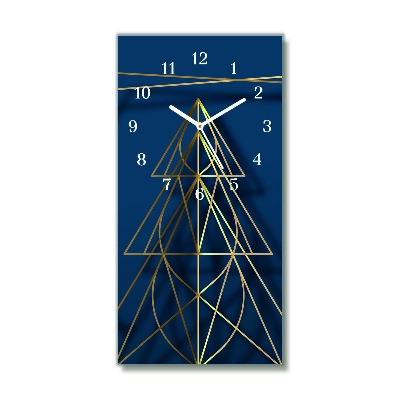 Glasuhr Vertikal Weihnachten Weihnachtsbaum