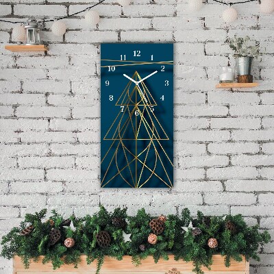Glasuhr Vertikal Weihnachten Weihnachtsbaum