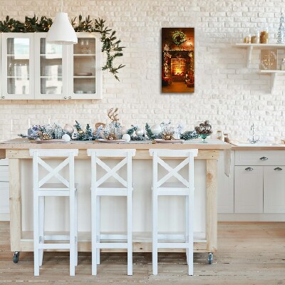 Glasuhr Vertikal Weihnachten Kamin Weihnachtsgeschenk