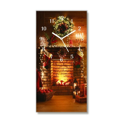 Glasuhr Vertikal Weihnachten Kamin Weihnachtsgeschenk