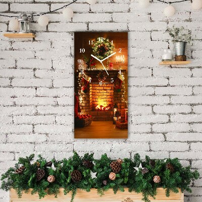Glasuhr Vertikal Weihnachten Kamin Weihnachtsgeschenk