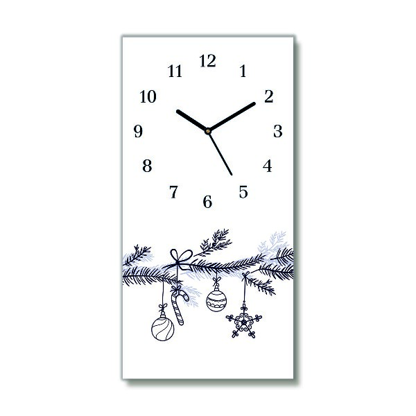 Glasuhr Vertikal Winterurlaub Weihnachtsschmuck
