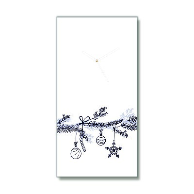 Glasuhr Vertikal Winterurlaub Weihnachtsschmuck