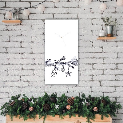 Glasuhr Vertikal Winterurlaub Weihnachtsschmuck