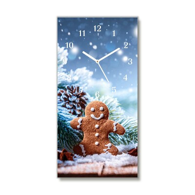 Glasuhr Vertikal Lebkuchen Weihnachtsferien Schnee