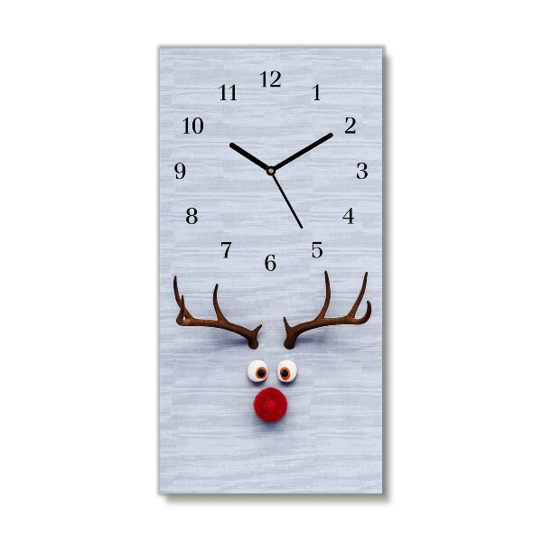Glasuhr Vertikal Heiliges Rentier Rudolf
