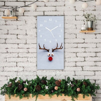 Glasuhr Vertikal Heiliges Rentier Rudolf