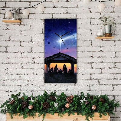 Glasuhr Vertikal Stabiles Weihnachten Jesus