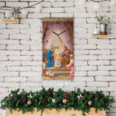 Glasuhr Vertikal Stabiles Weihnachten Jesus