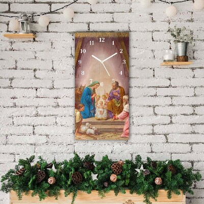 Glasuhr Vertikal Stabiles Weihnachten Jesus