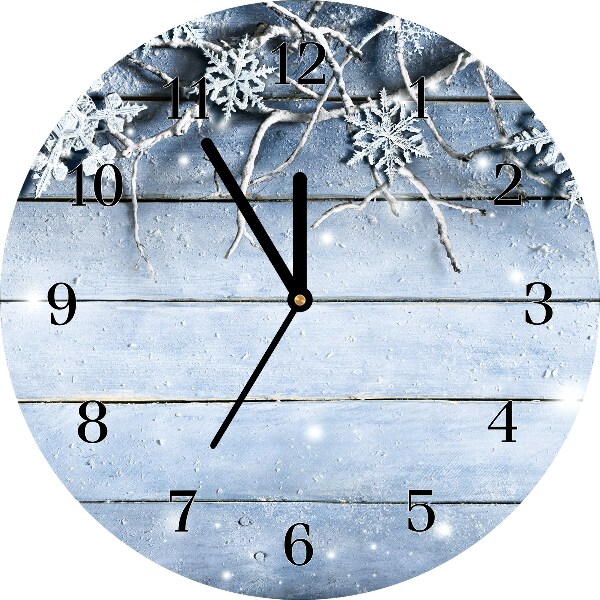 Glasuhr Heiliger Schneeflocken Winter Frost