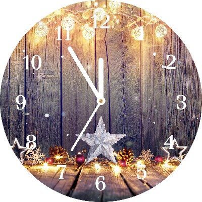 Glasuhr Runden Sterne Weihnachtsbeleuchtung Dekorationen