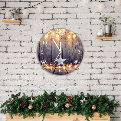 Glasuhr Runden Sterne Weihnachtsbeleuchtung Dekorationen