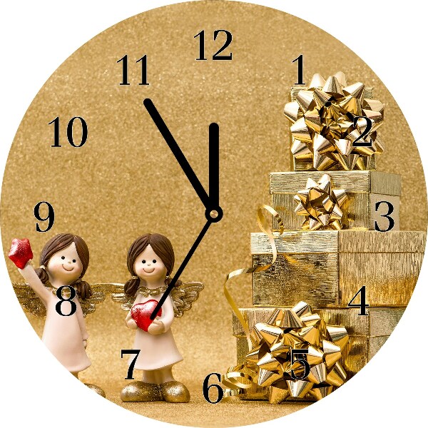 Glasuhr Runden Heilige Engel Weihnachtsgeschenke