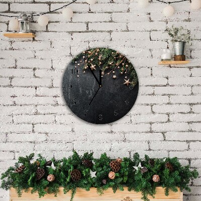 Glasuhr Runden Christbaumschmuck Weihnachtsstern