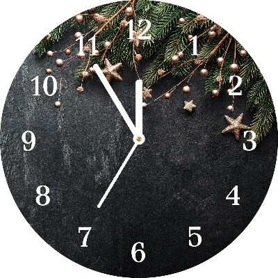 Glasuhr Runden Christbaumschmuck Weihnachtsstern