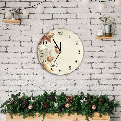 Glasuhr Runden Weihnachtskugeln