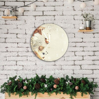 Glasuhr Runden Weihnachtskugeln