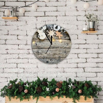 Glasuhr Runden Weihnachtsbaum-Dekoration Weihnachtsgeschenke