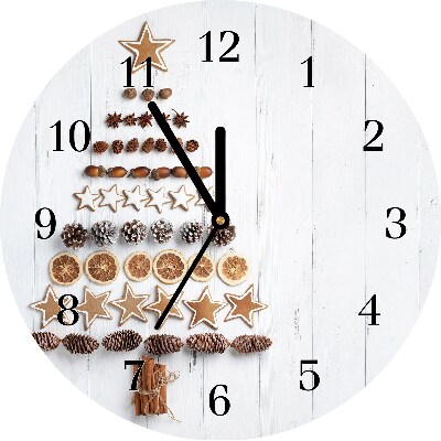Glasuhr Runden Lebkuchen Christbaumschmuck