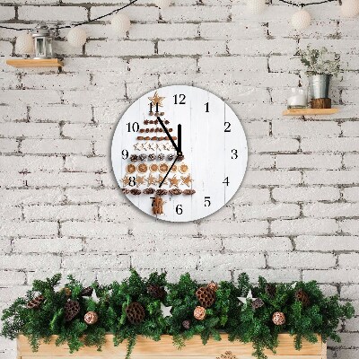 Glasuhr Runden Lebkuchen Christbaumschmuck