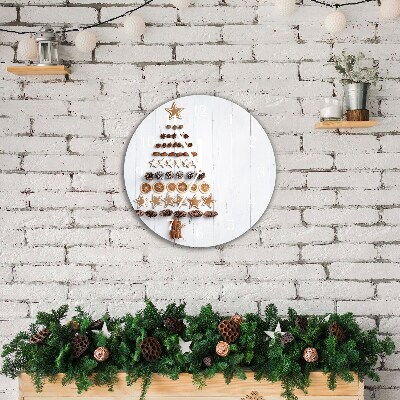 Glasuhr Runden Lebkuchen Christbaumschmuck
