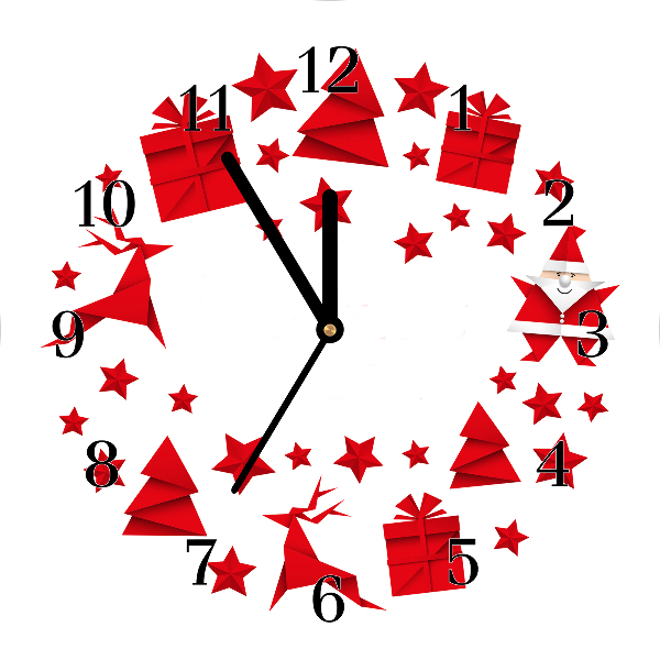 Glasuhr Runden Weihnachtsdekorationen
