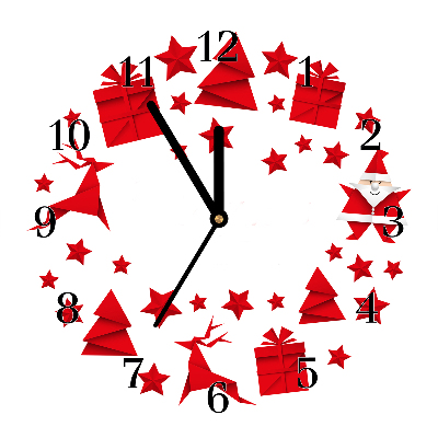 Glasuhr Runden Weihnachtsdekorationen