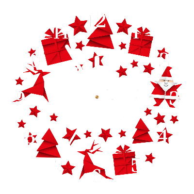 Glasuhr Runden Weihnachtsdekorationen