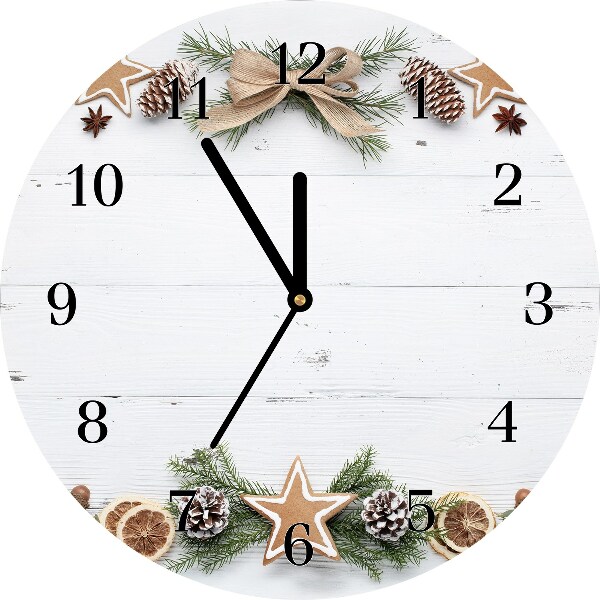 Glasuhr Runden Weihnachtsfeiertags-Lebkuchen