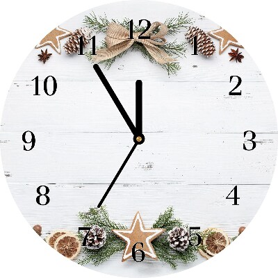Glasuhr Runden Weihnachtsfeiertags-Lebkuchen