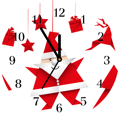 Glasuhr Runden Heiliger Vater Weihnachtsgeschenke