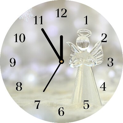Glasuhr Runden Heiliger Engel Glass Ornament