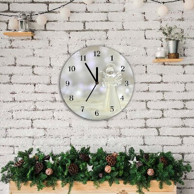 Glasuhr Runden Heiliger Engel Glass Ornament