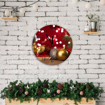 Glasuhr Runden Weihnachtsbaumkugeln Weihnachtsschmuck