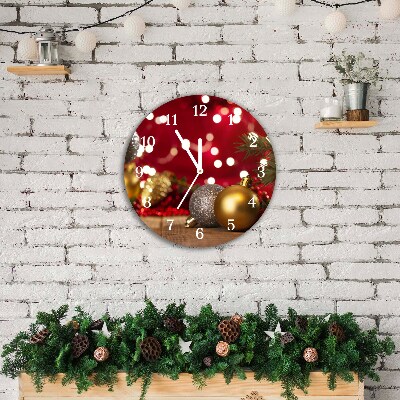 Glasuhr Runden Weihnachtsbaumkugeln Weihnachtsschmuck