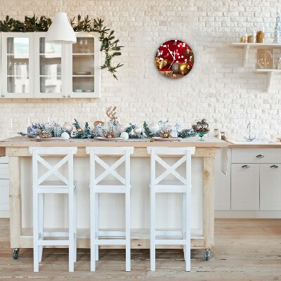 Glasuhr Runden Weihnachtsbaumkugeln Weihnachtsschmuck