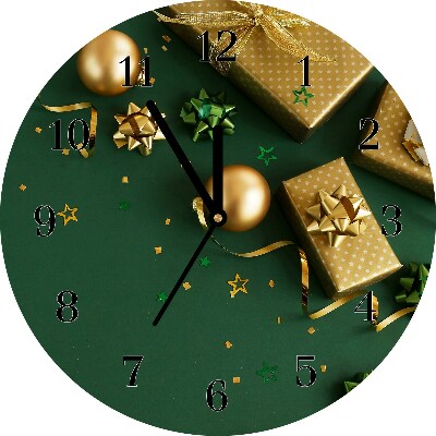 Glasuhr Runden Geschenke Winter-Feiertags-Dekorationen