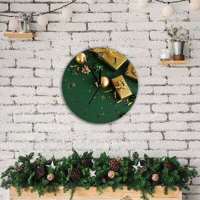 Glasuhr Runden Geschenke Winter-Feiertags-Dekorationen