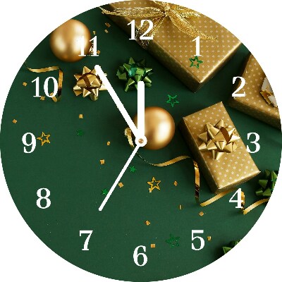 Glasuhr Runden Geschenke Winter-Feiertags-Dekorationen
