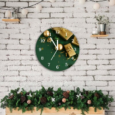Glasuhr Runden Geschenke Winter-Feiertags-Dekorationen