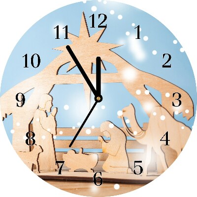 Glasuhr Runden Stabiles Weihnachten Winter