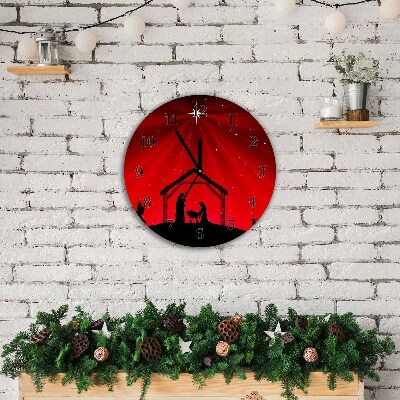 Glasuhr Runden Stern-Weihnachtsferien