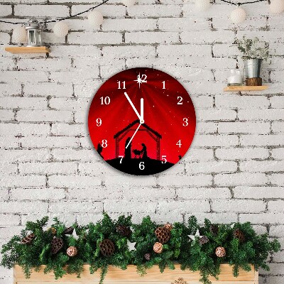 Glasuhr Runden Stern-Weihnachtsferien