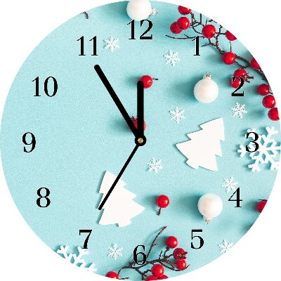 Glasuhr Runden Schneeflocken Ornamente