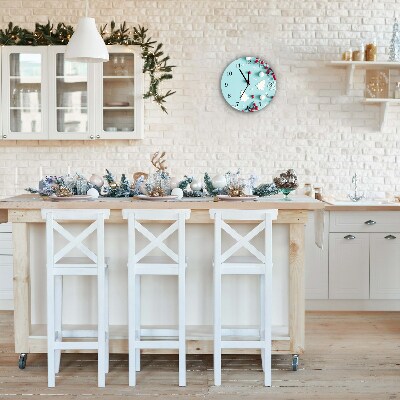 Glasuhr Runden Schneeflocken Ornamente