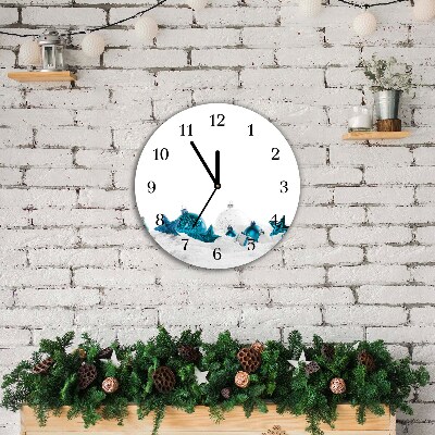 Glasuhr Runden Schneekugeln Weihnachtsschmuck