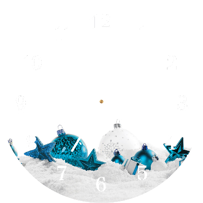 Glasuhr Runden Schneekugeln Weihnachtsschmuck